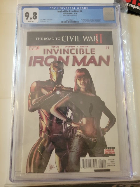Invincible Iron Man #7 1st Print CGC 9.8 First Riri Williams & Tomoe