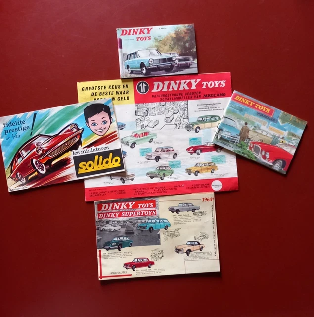 Lot 14 CATALOGUES SOLIDO-VOITURES ANCIENNES-1970/1990-ENVOI GRATUIT