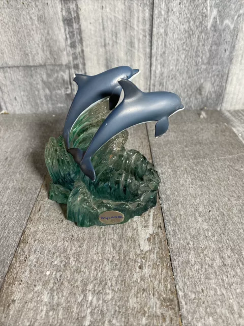 Wyland Dakin Artist Collection "Minds In The Water" Acrylic Sculpture  #4794