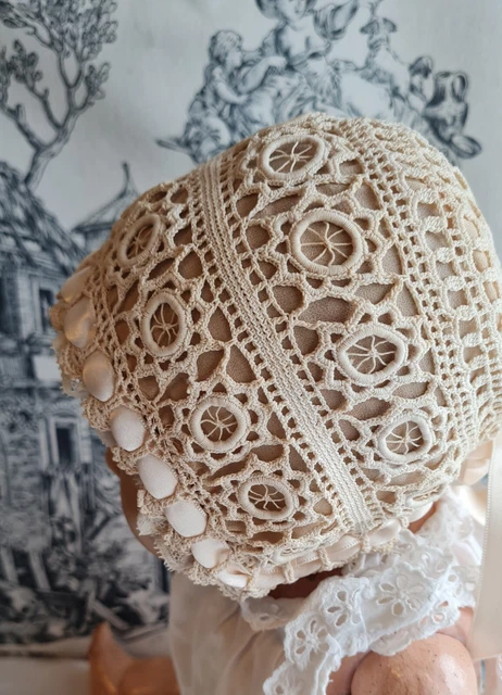 Dentelle Fine Ancienne Pour Création Poupée, Coiffe Ou Couture - Bon État - Origine France