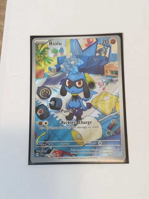RIOLU 215/198 - Full Art Rare Scarlet and Violet - Pokemon Card $10.00 ...