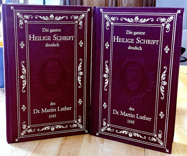 DR. MARTIN LUTHER German Lang. Bible Die gantze Heilige Schrifft Deudsch 2 Vol £14.96 - PicClick UK DR. MARTIN LUTHER German Lang. Bible Die gantze Heilige Schrifft Deudsch 2 Vol £14.96 - PicClick UK