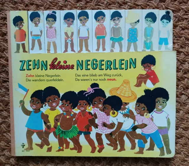 "Zehn kleine Negerlein"  UNZENSIERT altes Bilderbuch Um 1965 Hardcover