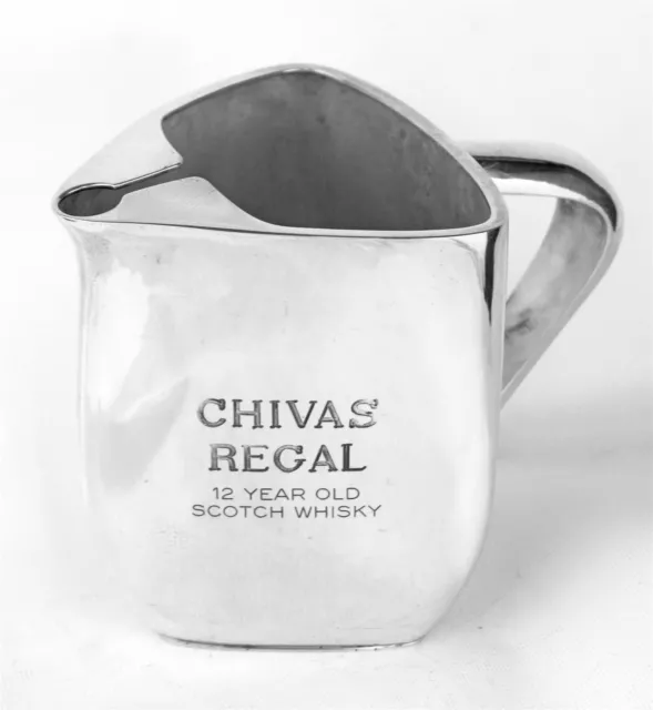 800 Sterling Silver Engraved CHIVAS REGAL 12 Year Old Scotch Whiskey Bar Pitcher