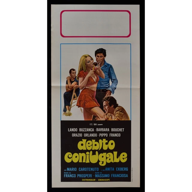 AFFICHE PAYPAL BONHEUR Conjugal Barbara Bouchet Lando Buzzanca B218 EUR ...