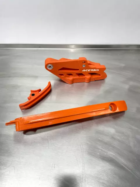 ACERBIS KETTENFÜHRUNG/SCHWINGENSCHLEIFER-SET Orange, KTM EXC/EXC-F 12-16 3