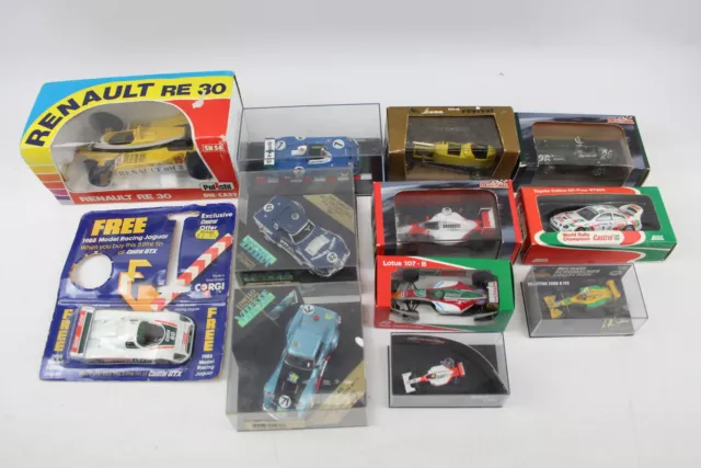 Le Mans Druckguss F1 Rennwagen Geschwindigkeit Corvette Polistil Renault Minichamps x 12