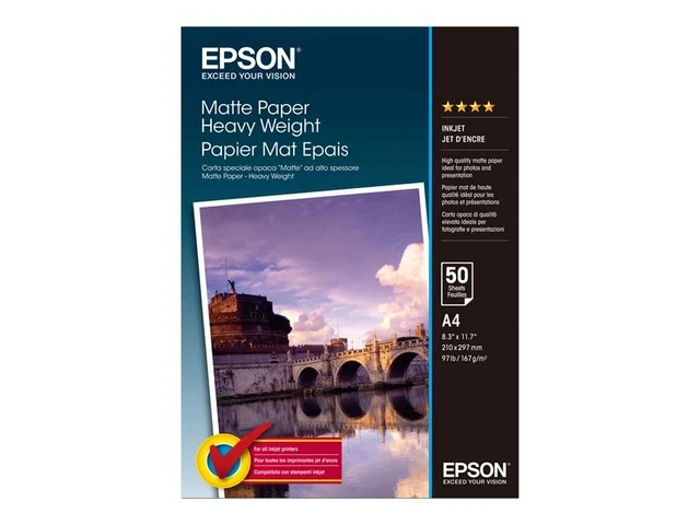 Papel mate Epson 50 hojas A4 167 g/m2
