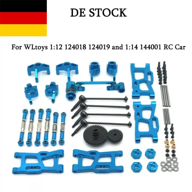 DE Upgrade-Metall-Teile-Kit für WLtoys 144001 124017 124018 124019 RC Car