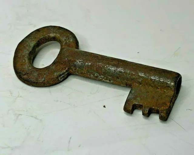 Antique Small Chest Cabinet Key Bow Stamped 22 38 mm length hollow end