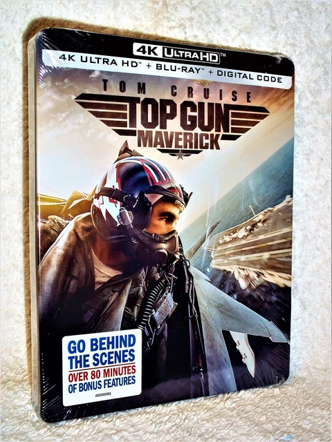 TOP GUN MAVERICK STEELBOOK (4K/Blu-ray, 2022) Dogfights Tom Cruise