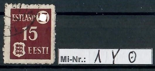 DB 1939-45 Estland Landespost Mi-Nr.: 1 y sauber gestempelter Wert