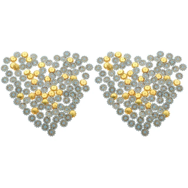 2 bolsas adornos artesanales de estrás plano hágalo usted mismo diamantes de imitación de espalda plana