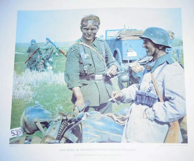 WW2 German Original Colour Press Release PR Print 1