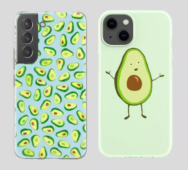 Vegan Avocado Phone Case Printed and Designed For All Mobile Cover Compatible