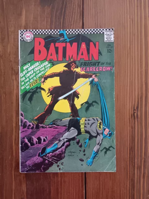 Batman #189 (1967) Silver Age 1st Scarecrow Appearance Huge Key! HTF! VG- Grade!