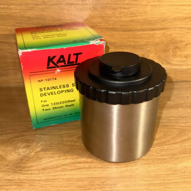 Tanque de desarrollo de acero inoxidable Kalt NP10113 con 2 carretes