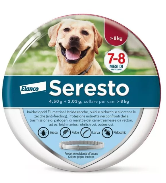 Seresto Bayer - Collare per cani sopra oltre 8 kg medio grandi Antiparassitario