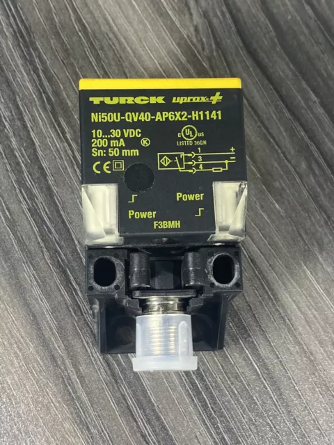 New TURCK NI50U-QV40-AP6X2-H1141 Proximity Sensor 50MM Sensing Distance - USA
