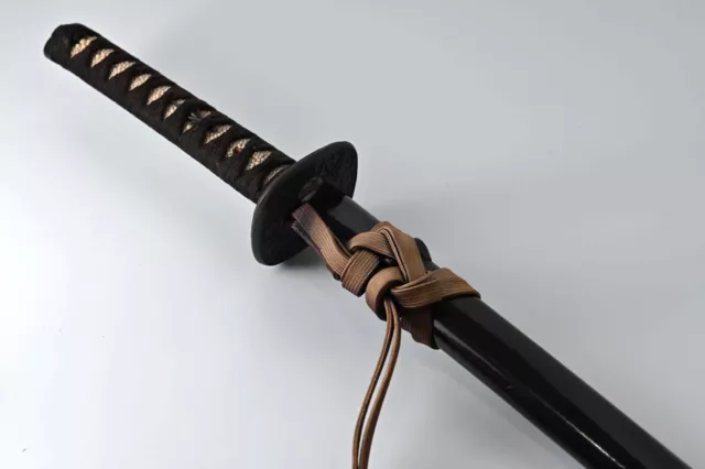 Koshirae only Japanese sword scabbard black the Big Dipper design tsuba 2
