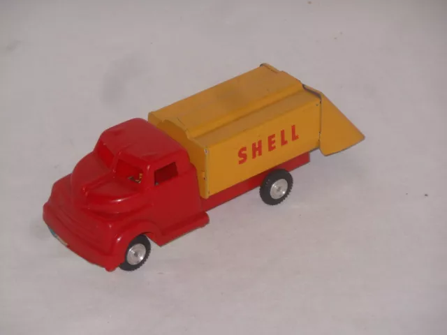 SHELL TANK - LKW -  VINTAGE TINTOY - 15,5 cm - WEST GERMANY - 16