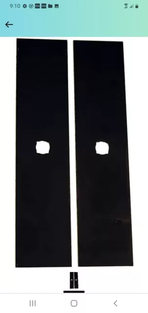 Set Of 2 490-105-0015 9" Long x 2" Wide Universal Edger Blade Set Replaces...