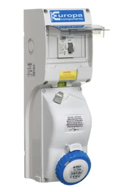 SISRW163P EUROPA SWITCHABLE IP65 Industrial Interlock Socket 2P+E 16A ...