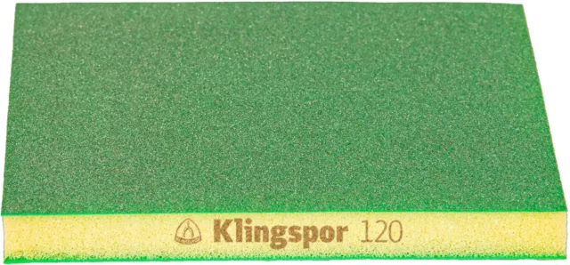 Nuevo 100 X Klingspor Sw 501 Tr Esponjas Lijadoras, 123 x 96 X 12,5MM Korn 120