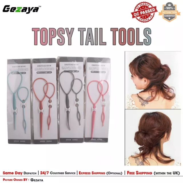TOPSY TAIL HAIR BRAID TOOL Ponytail Braid Maker Hair Styling