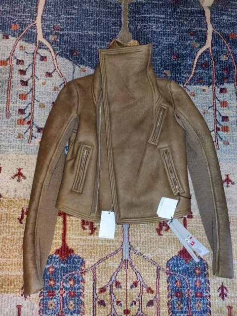 Rick Owens Sphinx Shearling Jacket Size 42