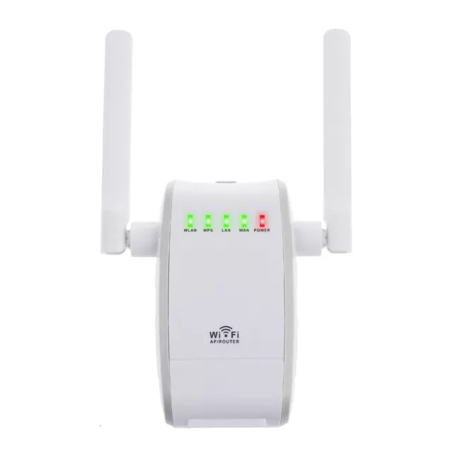 Wireless-N 300Mbps WiFi Range Extender Router/Repeater/AP Dual External Antennas