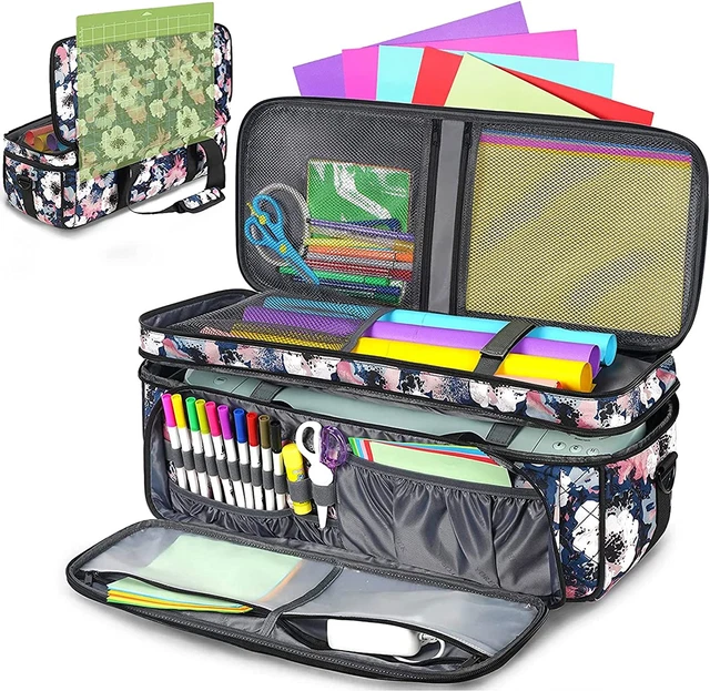 Estuche de transporte de doble capa para Cricut Maker, Maker 3, Explore Air 2, Explore 3
