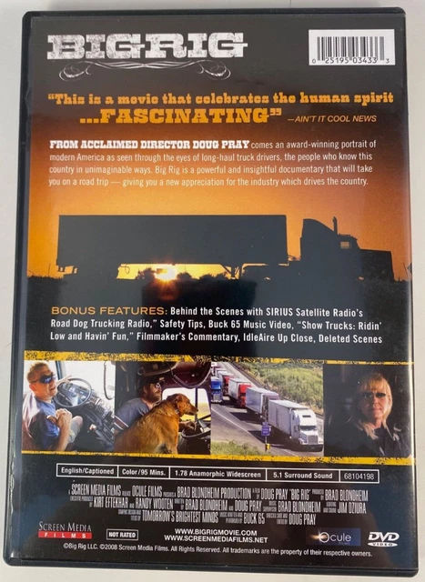 BIG RIG: THE People Who Really Drive The Country. Like New DVD $7.97 ...