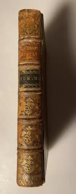 1758 CLAUDIAN 4th Century Latin Poet Tomus II Ann. Copius Index Mattias Gesner 3