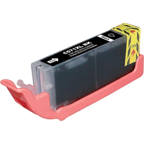 Lot De 4 Cartouches D'encre Jaune Compatibles Canon C-571Y - Pour Séries PIXMA