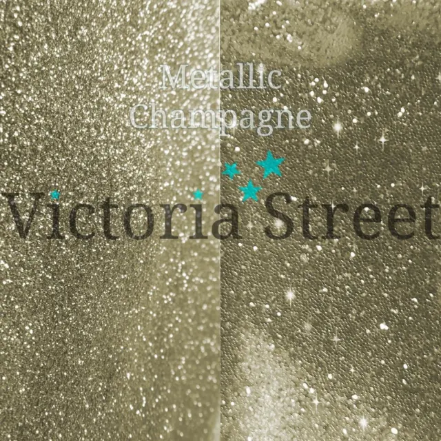 Victoria Street Glitter - Metallic Champagne - Fine 0.008" / 0.2mm Gold Nickel
