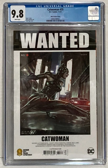 DC Comics Catwoman #35 CGC 9.8 WP Graded Ngu Variant Cover