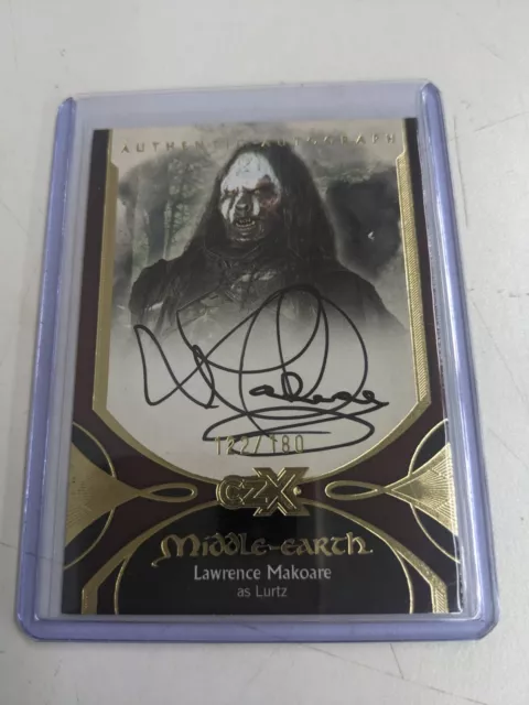 2022 Cryptozoic CZX Middle Earth 122/180 Lawrence Makoare As Lurtz Auto #LM-L