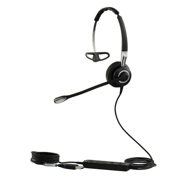 Jabra BIZ 2400 II USB CC 2496-829-309 Corded Professional Headset + Black Pouch