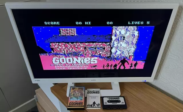 Rare Working Datasoft The Goonies 1985 Commodore 64 Cassette -🤔Make An Offer🤔