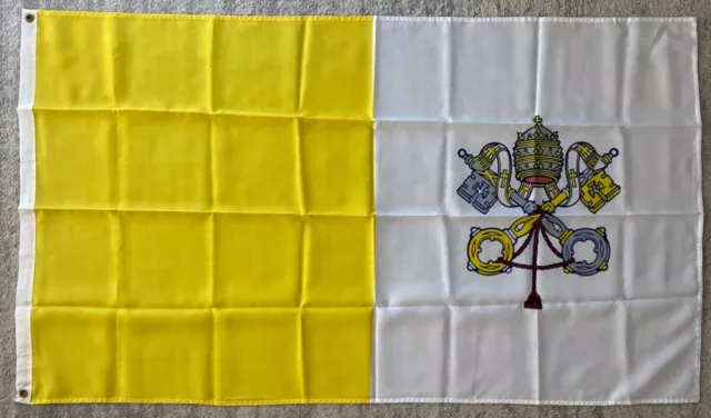 3x5' polyester Vatican City Papal Flag