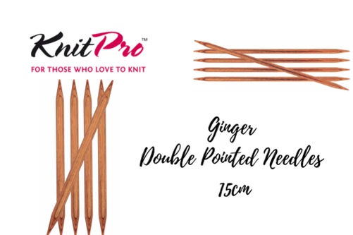 KnitPro Gingembre Double Pointu Aiguilles 15cm, 2mm-8mm Aiguilles à Tricoter