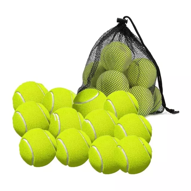 Confezione da 12 palline da tennis con borsa portaoggetti - Tennis5006 con pareti spesse di alta qualità