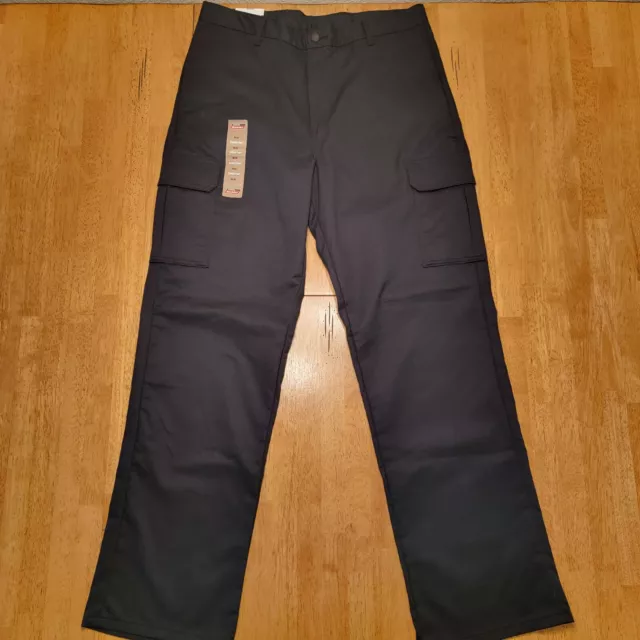 Dickies Cargo Pants Mens Size 36x34 Flex Relaxed Fit Straight Leg Black NEW