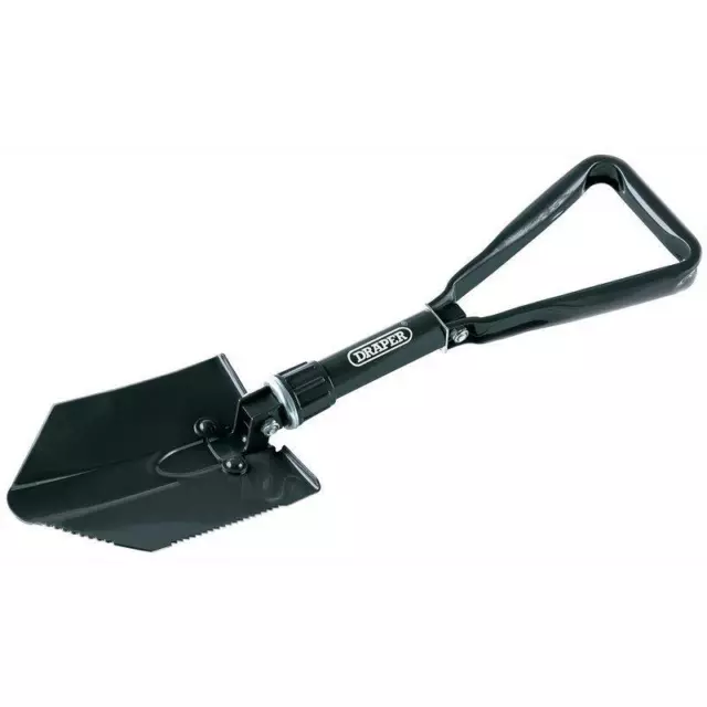 Draper Mini Folding Camping Digging Spade Trenching Round Shovel & Pouch, 51002