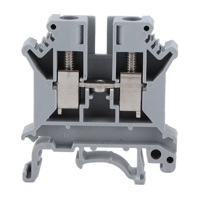 Combination Terminals 2 Channels 50Pcs Flame Retardant Screw Type DIN Rail