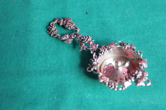 L68-Giovanni Raspini -Colino - Argento 800- Tappo Infuso Regalo Tavolo The Donna