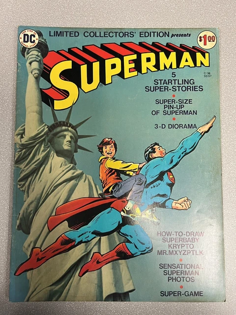 SUPERMAN Limited Collectors Edition C-38 Treasury Oversized DC Comics 1975
