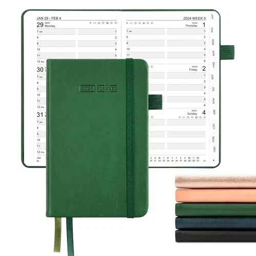 2024 DAILY POCKET Planner 2024 Calendars 12 Month Planner 4'' x 6