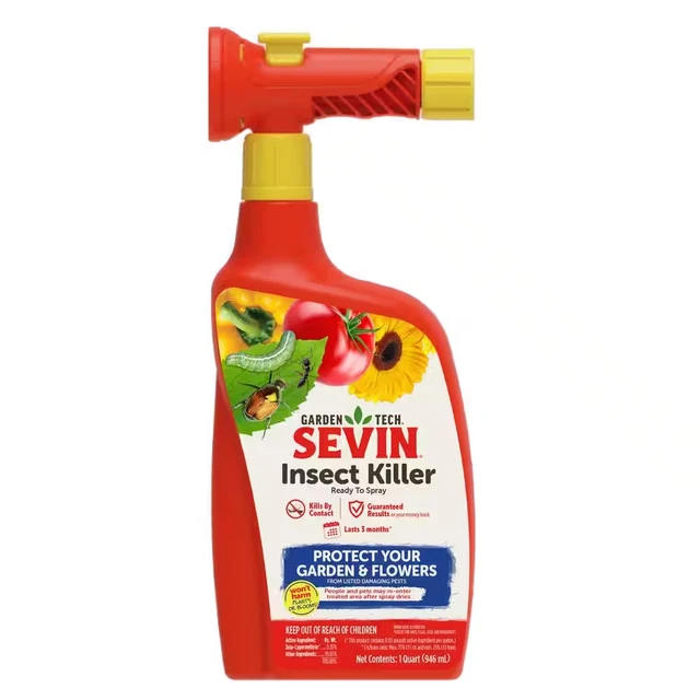 32Oz SEVIN Multi Insect Killer Spray Ready Use 3-Month Control 2000 Sq Ft Garden